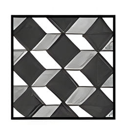 Professional black and white zentangle pattern detail